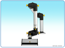 anti-static desktop suction arm for smoke and particle removal in locations with explosion and fire catching  risks